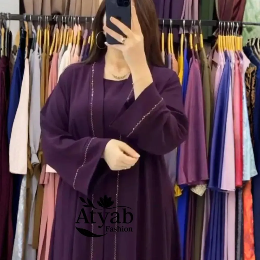 Line Stone Abaya